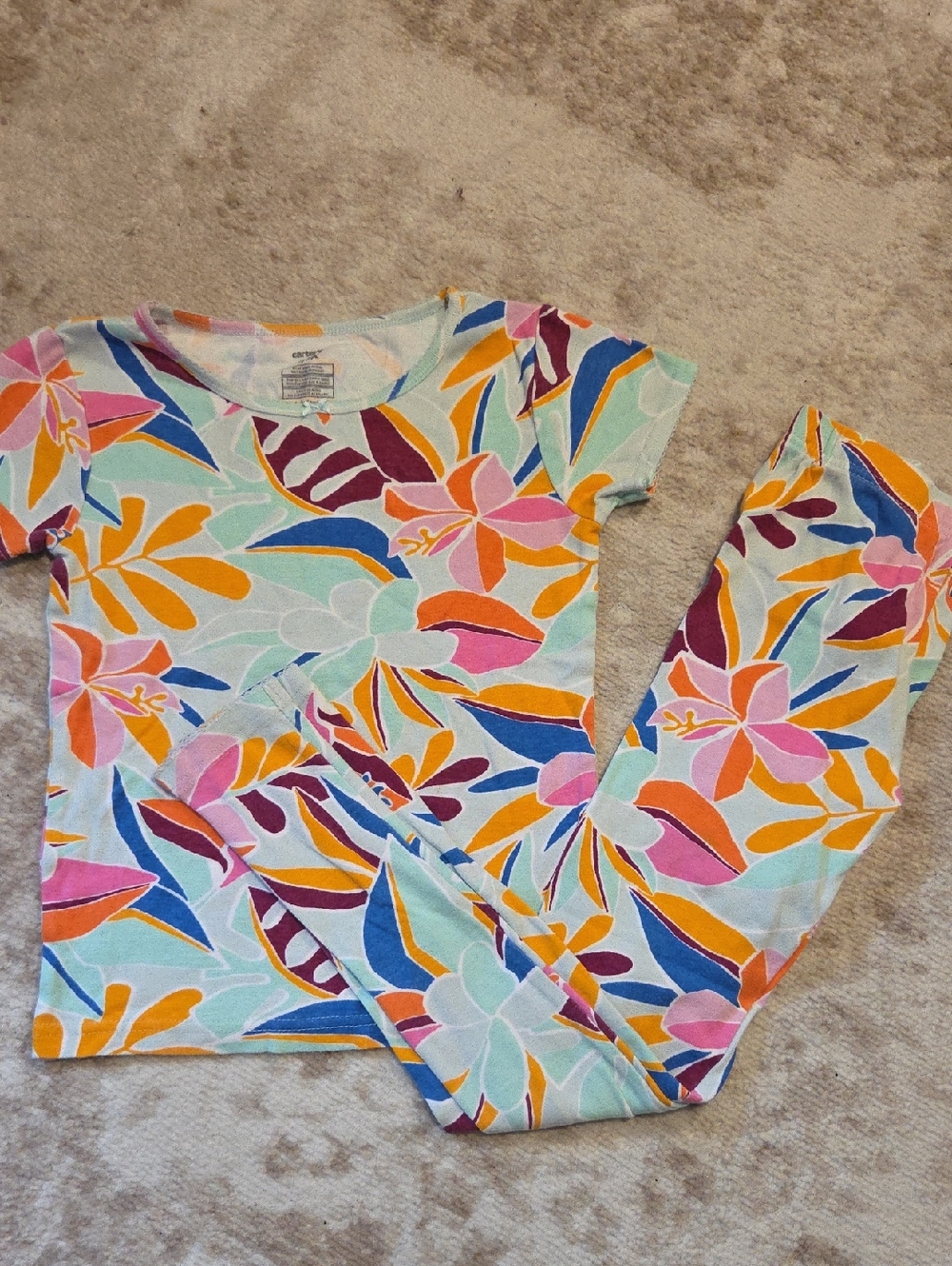 Carters Floral Two-Piece Pajama Set